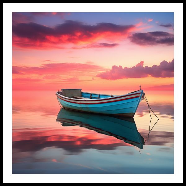 Plakat 80x80cm Spokój przed Połowem zdjęcie 3