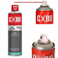 Zmywacz CX80 LABEL REMOVER 500 ml Spray Preparat do usuwania naklejek kleju