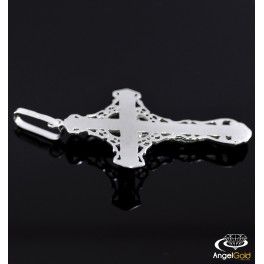 SREBRNY KRZYŻ DUŻY Z UKRZYŻOWANYM JEZUSEM PRÓBA SREBRA 925 zdjęcie 6