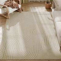 Dywan HOMCOM Geometria Wysoki Flor Nowoczesny Design