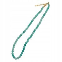 Piękne korale z kamieni naturalnych Amazonit turkusowy 6mm