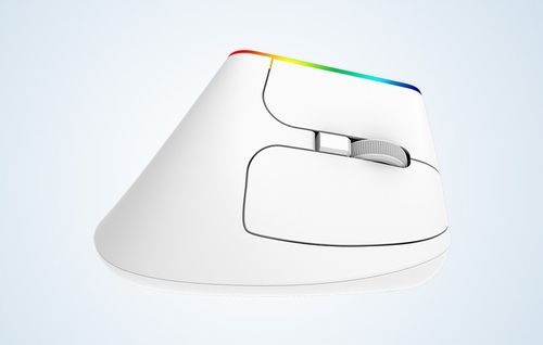 BEZPRZEWODOWA MYSZ PIONOWA DELUX M618C ERGONOMICZNA MYSZKA 2.4G RGB 1600DPI na Arena.pl