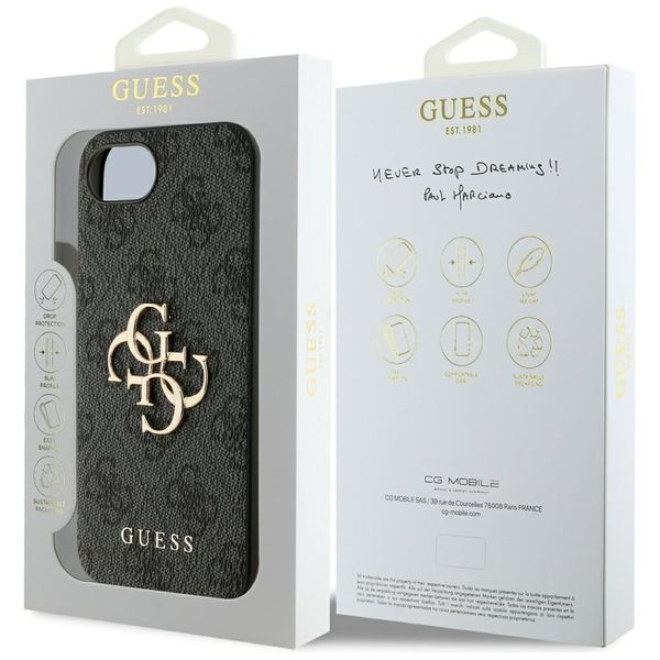 Etui Guess 4G Big Logo do iPhone 16e czarny zdjęcie 8