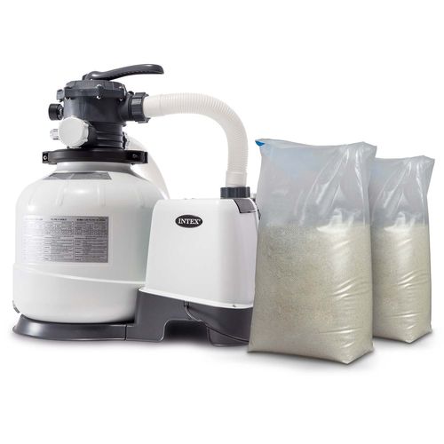 Pompa filtrująca piaskowa 10500 l/h INTEX 26648 + 50 kg piasku na Arena.pl