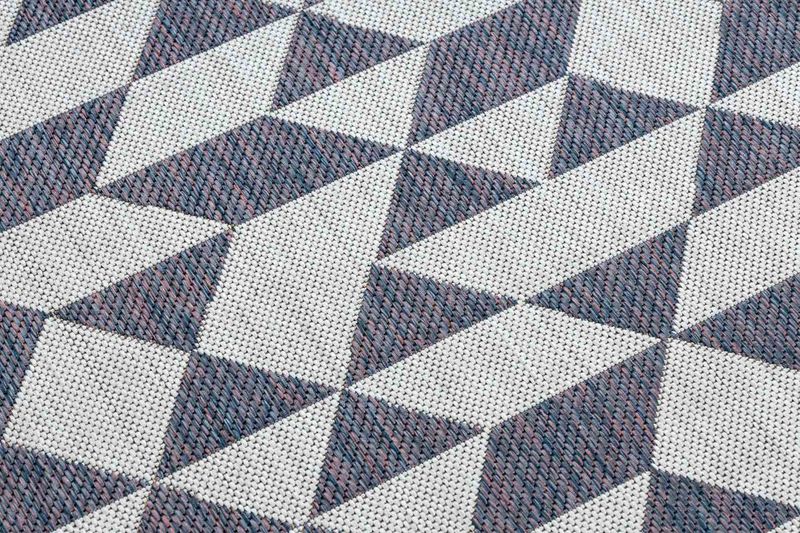 RUG/LU/VINEA/GEOMETRIC/CREAM+BLUE/80x150 zdjęcie 3