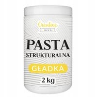 Pasta strukturalna 3D biała 2kg - gładka masa do efektów struktur dekoracji