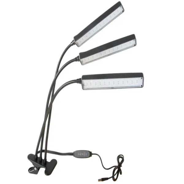 Lampa do uprawy roślin klips led usb panel grow light timer klips zdjęcie 1