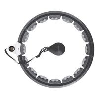 Hula-Hop z wypustkami i obciążnikiem HHW06 HMS czarny