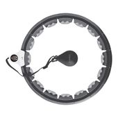 Hula-Hop z wypustkami i obciążnikiem HHW06 HMS czarny