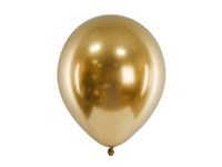 Balony lateksowe glossy złote, 30 cm 10 szt.