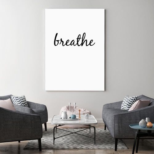 Deco Panel, Napis breathe 80x120 na Arena.pl