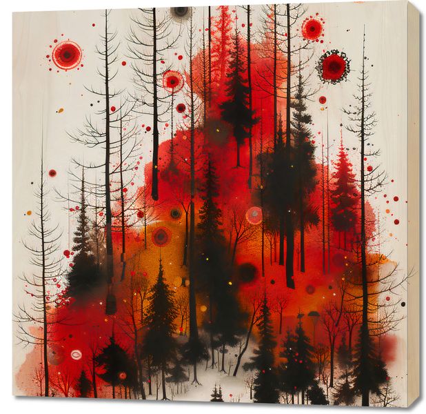 Obraz 90x90cm Światło w Mroku zdjęcie 1
