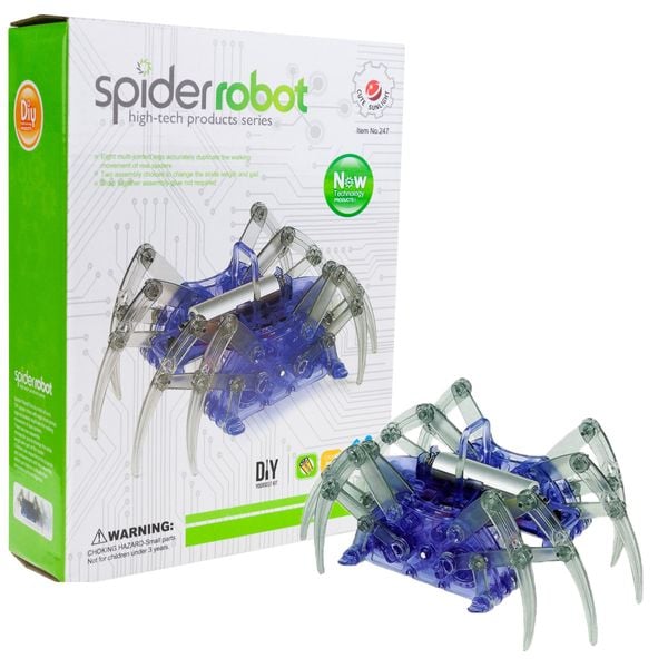 ROBOT SOLARNY PAJĄK MODEL DO SKŁADANIA EDUKACYJNY POJAZDY SOLARNE ROBOTY zdjęcie 1