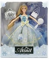 Przepiękna Lalka Księżniczka Atinil W Eleganciej Niebieskiej Sukni Balowe