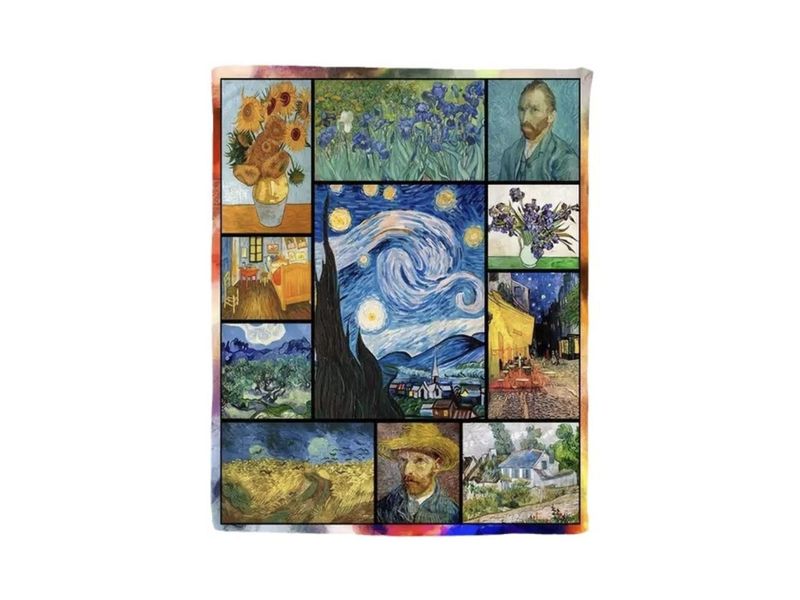 Koc - V. van Gogh, kolaż wzór 2 zdjęcie 1