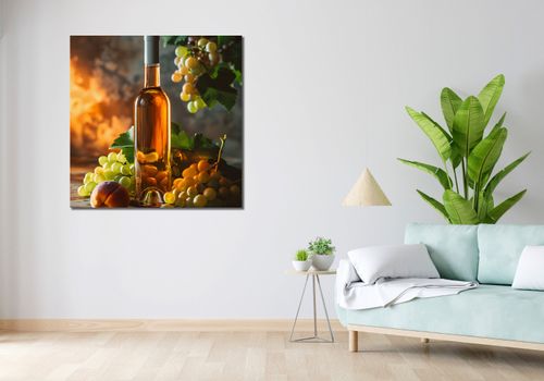Obraz 100x100cm Bursztynowe Wino na Arena.pl