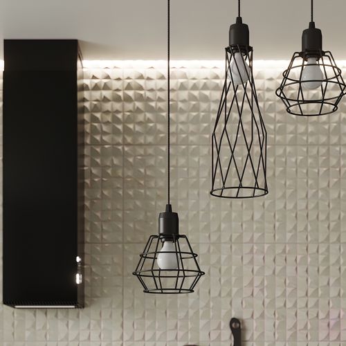 Lampa wisząca SUBA 3P czarna na Arena.pl