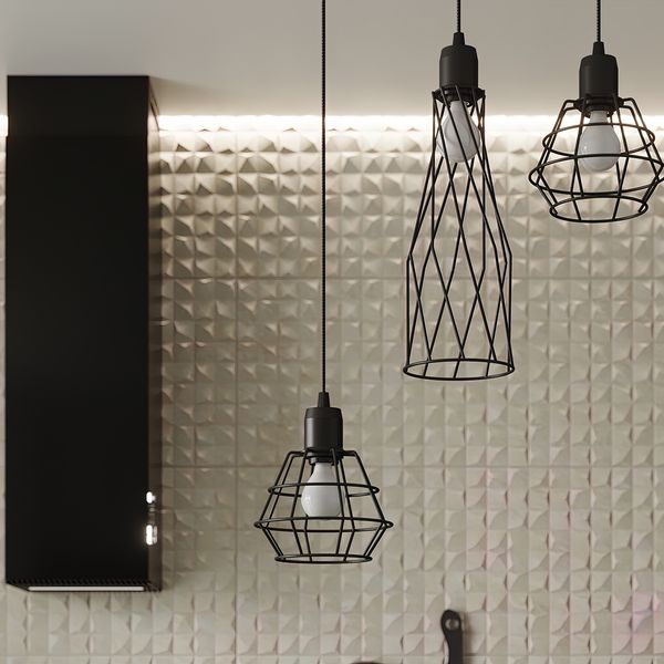 Lampa wisząca SUBA 3P czarna zdjęcie 7