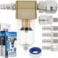 Filtr powietrza odwadniacz 1/4" GEKO G03165 + szybkozłączki