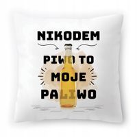 Poduszka Dla Nikodema Na Urodziny Ze Zdjęciem Na Prezent Biała 40X40 Cm