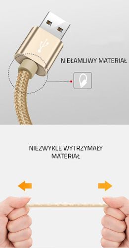 ORYGINALNY Kabel ROCK USB iPhone 5 SE 6S 7 100 cm na Arena.pl