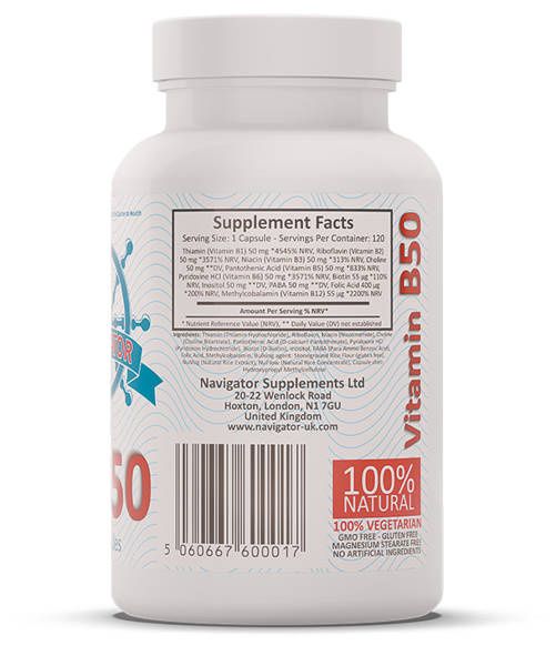 NAVIGATOR Witamina B50 120 kapsułek zdjęcie 3