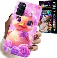 ETUI DO OPPO A52 - SŁODKA KACZUCHA, KACZKA NA RÓŻOWYM TLE