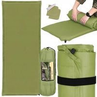 MATA SAMOPOMPUJĄCA KARIMATA 180x50cm MIĘKKA ZIELONA GRUBA POKROWIEC MATERAC