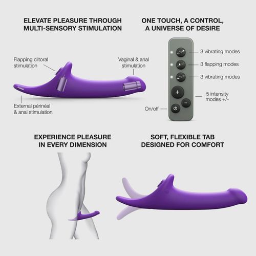 Multi Orgasm Dildo - S - Purple Tr na Arena.pl