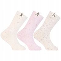 Skarpetki Dziewczęce Bawełniane Długie w Pastelowe Wzory 3-pary MORAJ 27-30