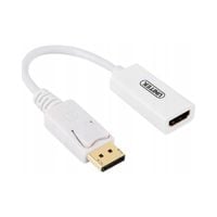 Adapter Unitek DisplayPort - HDMI 4K 20cm biały