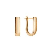 złote kolczyki typu huggie próby 333