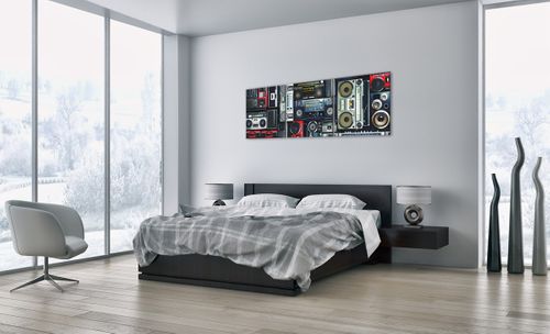 Obraz Na Płótnie - Technika Magnetofon - 150X50 Cm - Ca150X50-3875 na Arena.pl