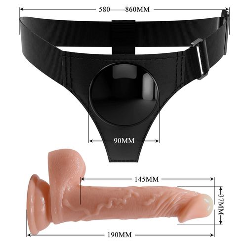 pretty love - harness briefs- kevin, universal strap-on, 7.2'' dildo na Arena.pl