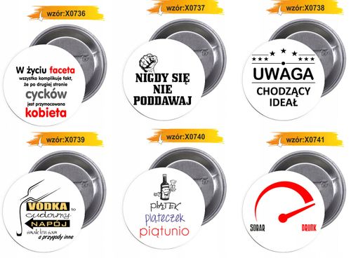 Przypinki buttony JEGO WYSOKOŚĆ SUPER TATA na Arena.pl