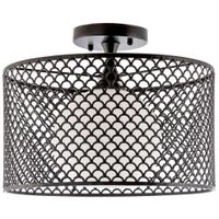 LAMPA sufitowa VEN N2098/1H metalowa OPRAWA plafon ażurowy czarny