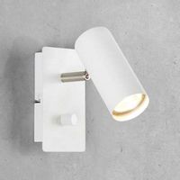 Industrialna LAMPA ścienna BARCELONA 107346 Markslojd metalowa OPRAWA kinkiet tuba regulowana biała