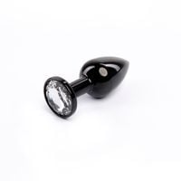 black butt plug with white diamond