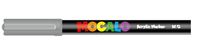 marker akrylowy mocalo 1 mm srebrny m&g - 539