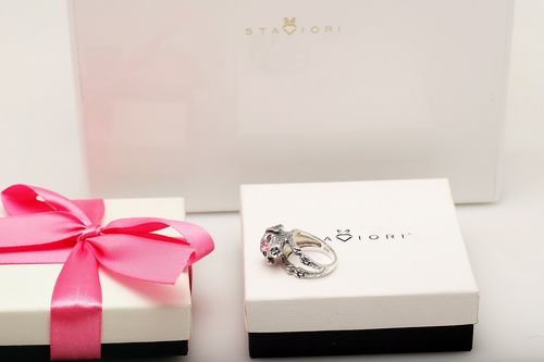 srebrny pierścionek dla miłośników psów - markazyty i garnet pdm6145 na Arena.pl