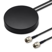 Qoltec Antena GPS + 4G, GLONASS dookólna 28dBi 50W 2xSMA męski Zewnętrzna