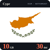 Karta eSIM Internet Cypr 10 GB na 30 dni - bez rejestracji