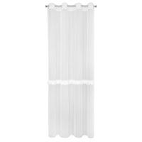 Firana na przelotkach z aplikacją SYLVI 140X260 biała