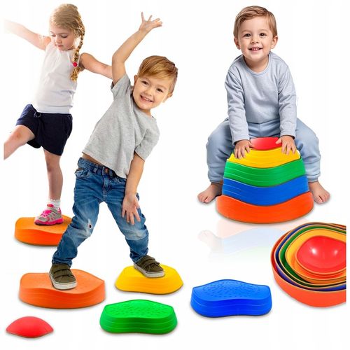 ŚCIEŻKA SENSORYCZNA XL KAMIENIE BALANSUJĄCE DLA DZIECI TRENING RÓWNOWAGI na Arena.pl