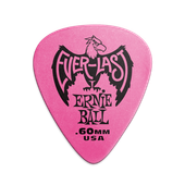 Kostka piórko Ernie Ball Everlast 0,60 mm P09179 różowa antypoślizgowa