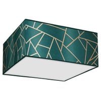 Zielony plafon ZIGGY MLP7574 Milagro abażurowa lampa sypialniana