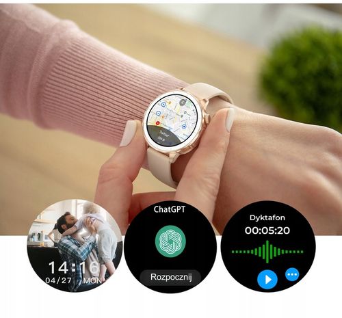 ZEGAREK DAMSKI SMARTWATCH GPS MAPY 4 GB DYKTAFON ZDJĘCIA ROZMOWY APLIKACJE na Arena.pl