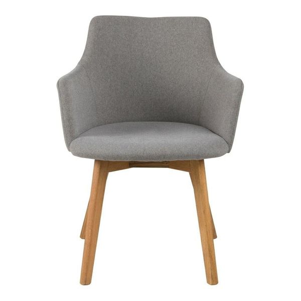 Krzesło Bella Light Grey tapicerowane zdjęcie 3