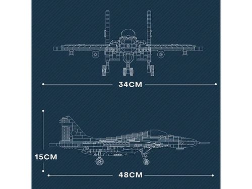 DLA DZIECI ZESTAW KLOCKI  SAMOLOT MYŚLIWSKI na Arena.pl