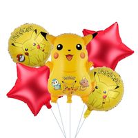 Zestaw balonowy Pokemon Pikachu żółto czerwony